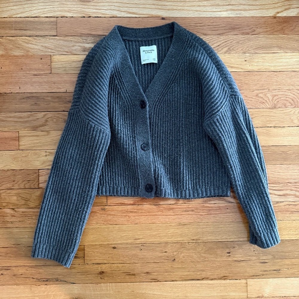 Abercrombie Ribbed Cardigan Sweater